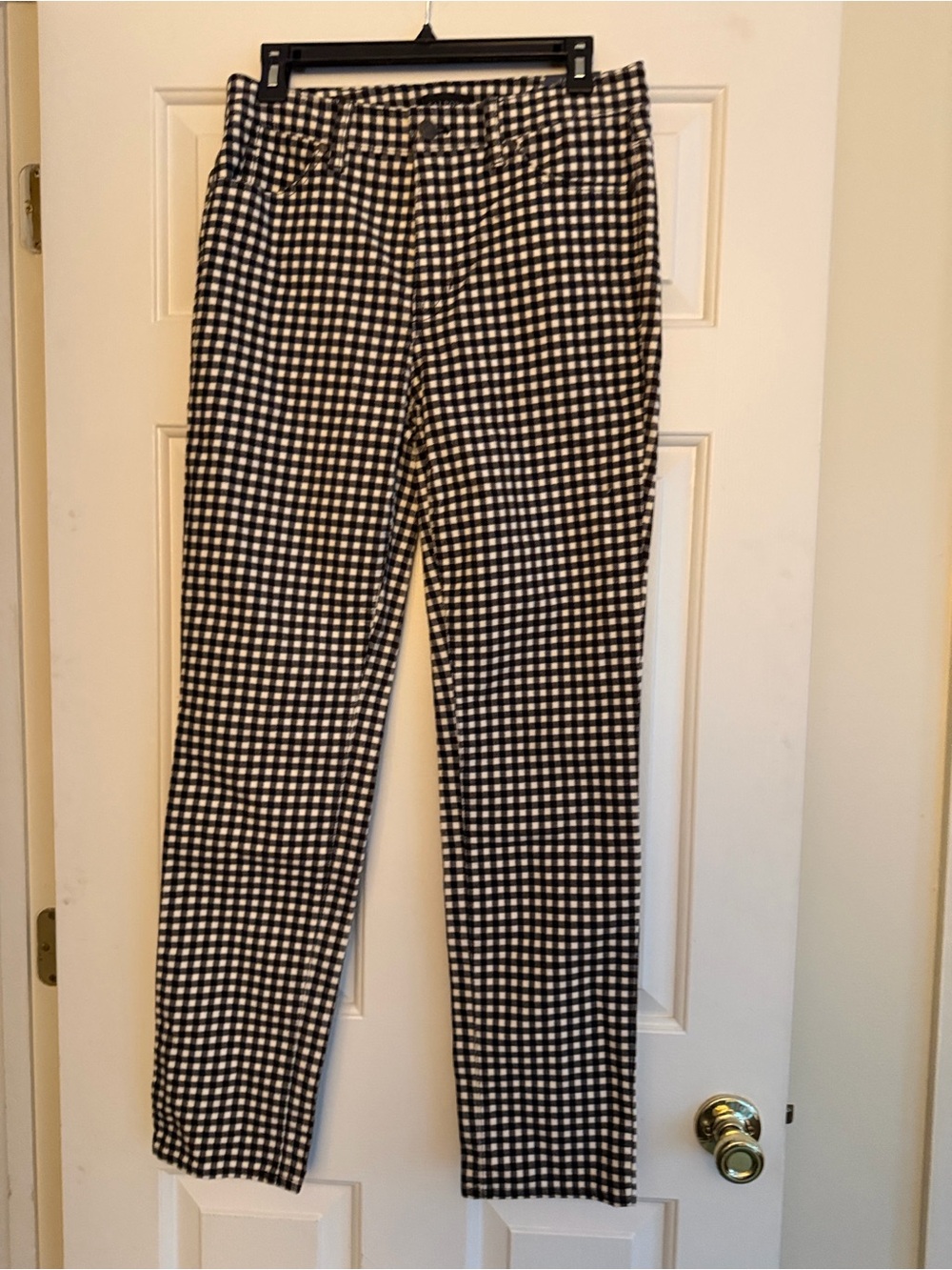 Talbots Black and White corduroy, straight pants - Picture 9 of 11